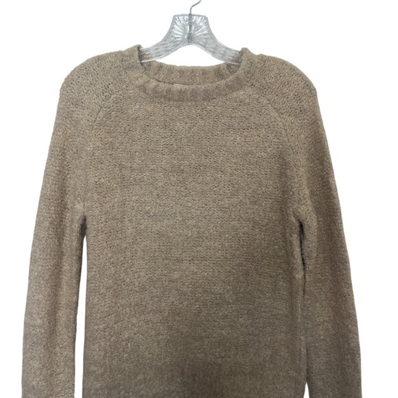 Crown & Ivy Chunky Knit Textured Sweater Womens Large Tan New WOT - Picture 3 of 6